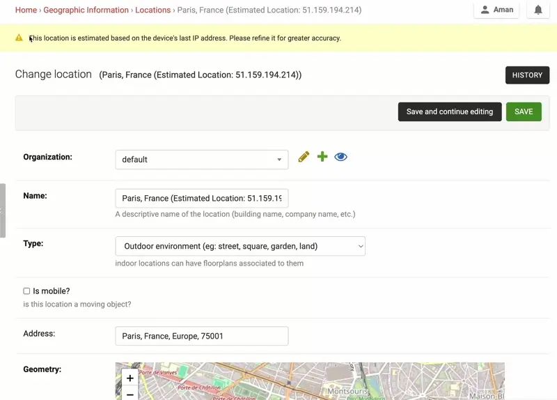Estimated Location Feature in OpenWISP