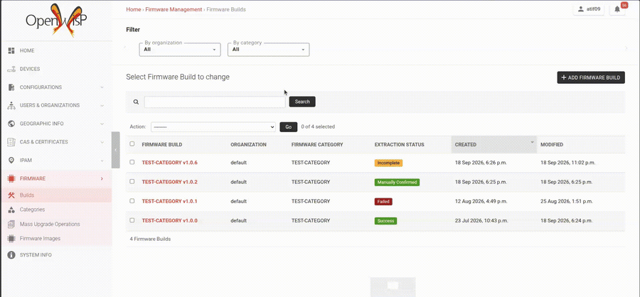 Admin filling in board and metadata fields by hand, which automatically confirms the image