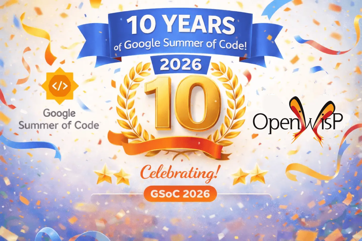 OpenWISP is Celebrating 10 Years of Google Summer of Code